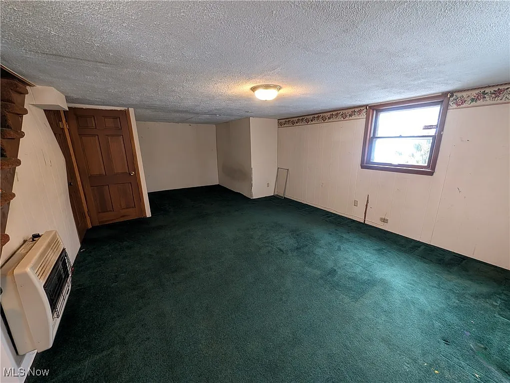 Unfinished basement before