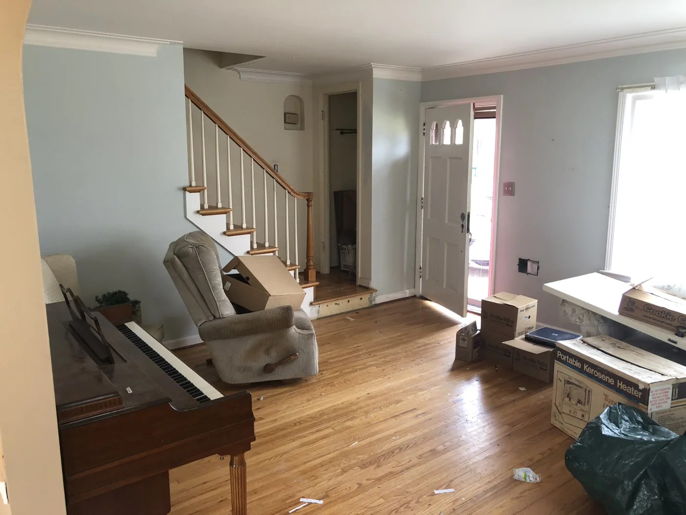 Living room before